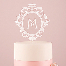 Monogrammed Cake Top