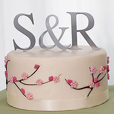 Monogram Cake Toppers