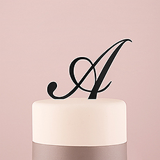 Monogram Wedding Cake Tops